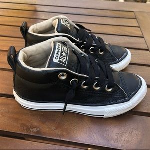 Boys Leather Converse